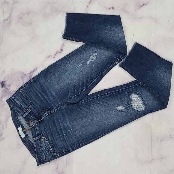 LOFT Modern Skinny Distressed Jeans - 2 - Picture 5 of 14